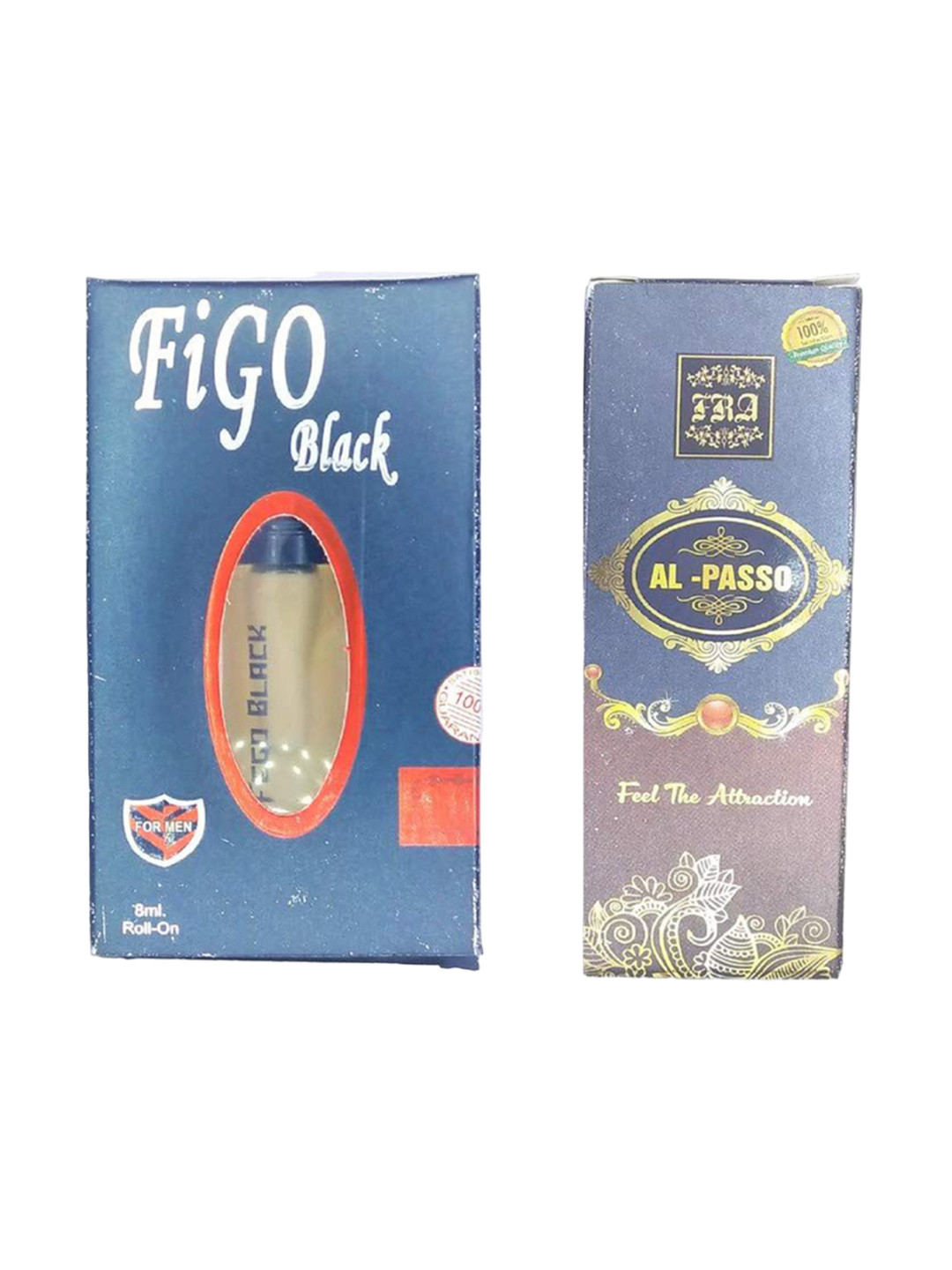 RAVIOUR LIFESTYLE Set Of 2 Al Passo & Figo Black Roll On Attar - 8 ml Each
