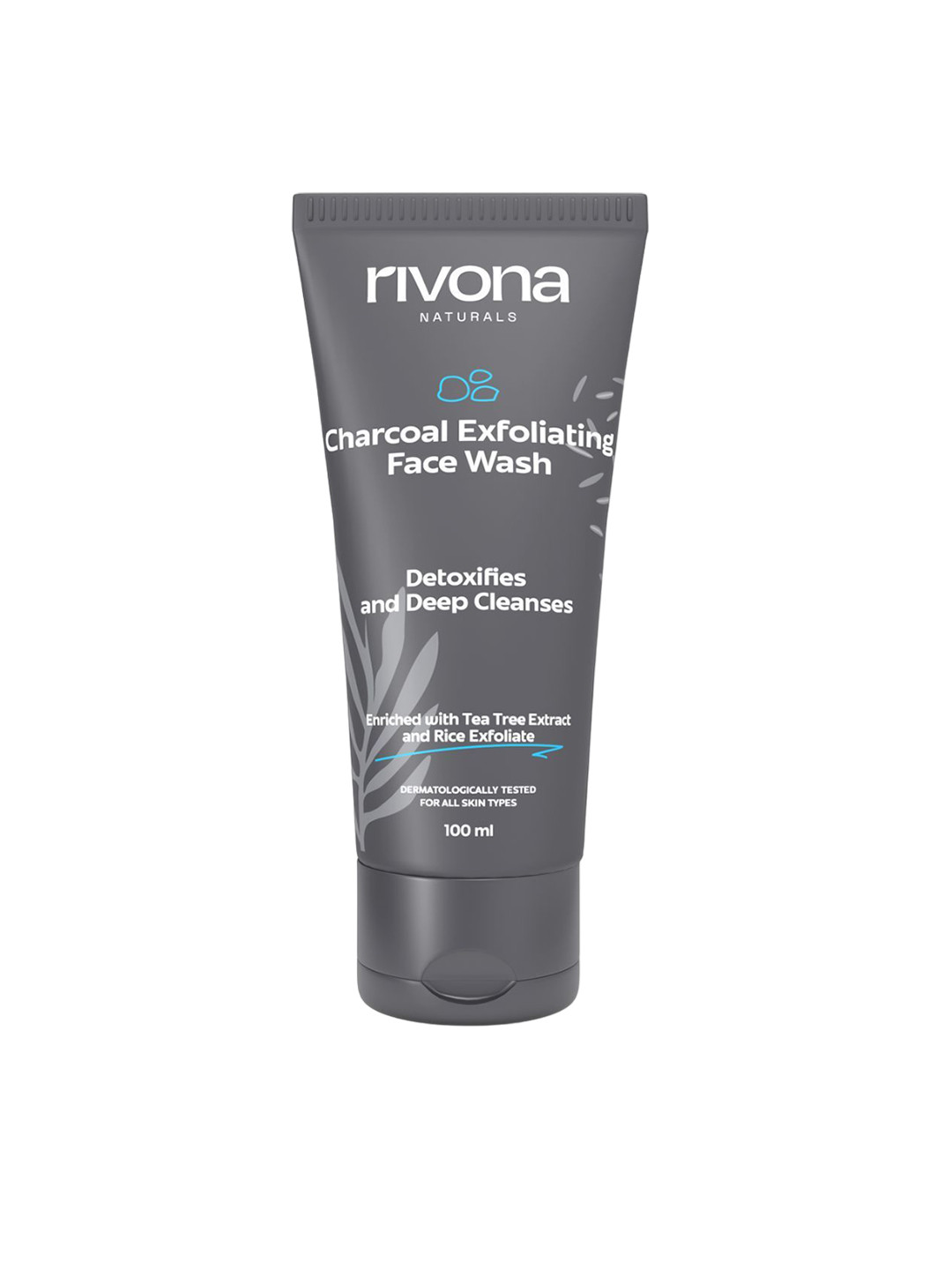 Rivona Naturals Charcoal Exfoliating Deep Cleanse Face Wash- 100 ml