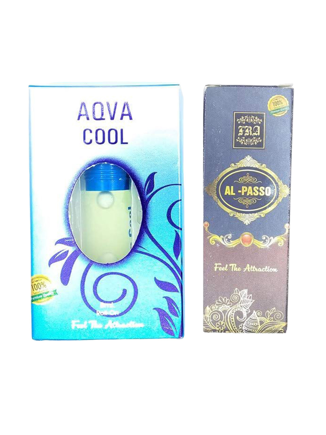 RAVIOUR LIFESTYLE Feel The Attraction Set Of 2 Aqua Cool & Al Passo Attar - 8ml Each