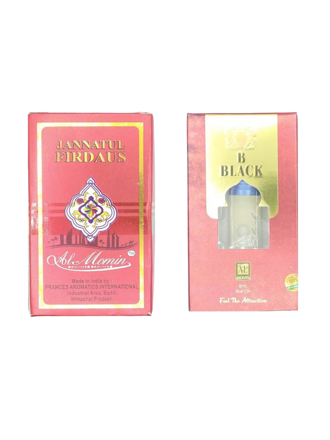 RAVIOUR LIFESTYLE Set of B Black & Jannat Ul Firdous Alcohol-Free Attar Roll-On - 8ml each