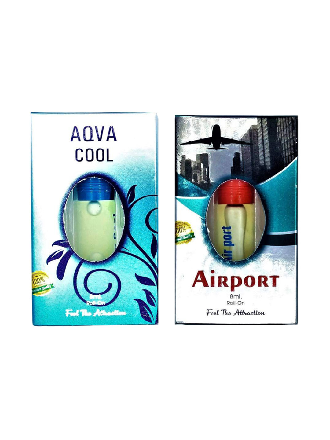 RAVIOUR LIFESTYLE Set Of 2 Airport & Aqua Cool Attar - 8 ml Each
