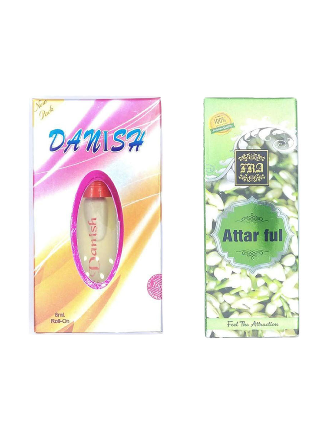 RAVIOUR LIFESTYLE Feel The Attraction Set Of 2 Attar Full & Danish Attar - 8ml Each