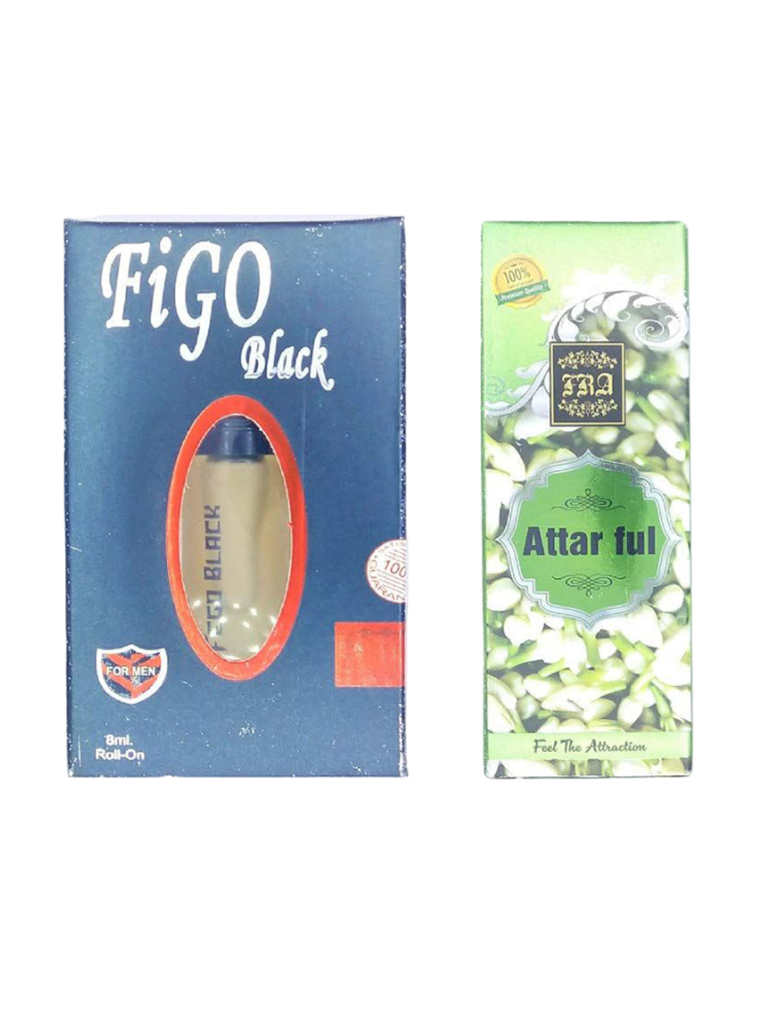 RAVIOUR LIFESTYLE Feel The Attraction Set Of 2 Attar Full & Figo Black Attar - 8 ml Each