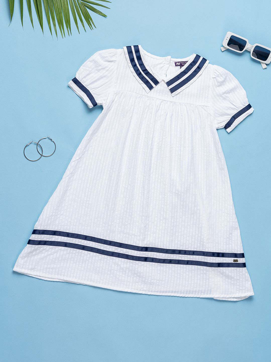 Purple United Kids Girls Fit & Flare Dress