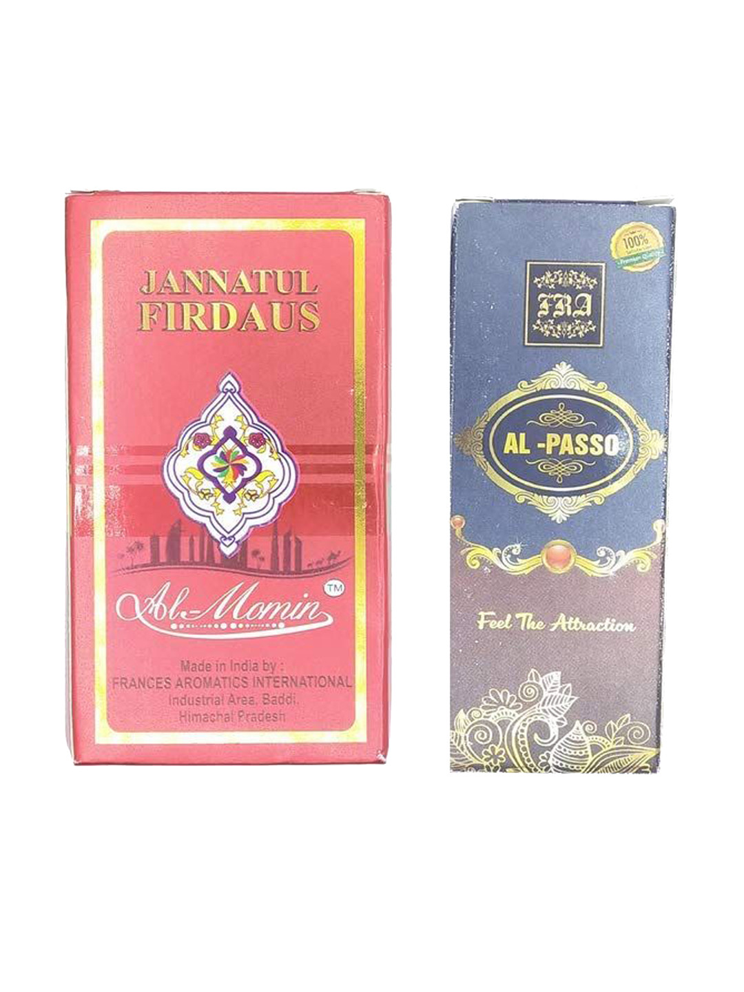 RAVIOUR LIFESTYLE Set of Al Passo & Jannat Ul Firdous Alcohol-Free Attar RollOn - 8ml each