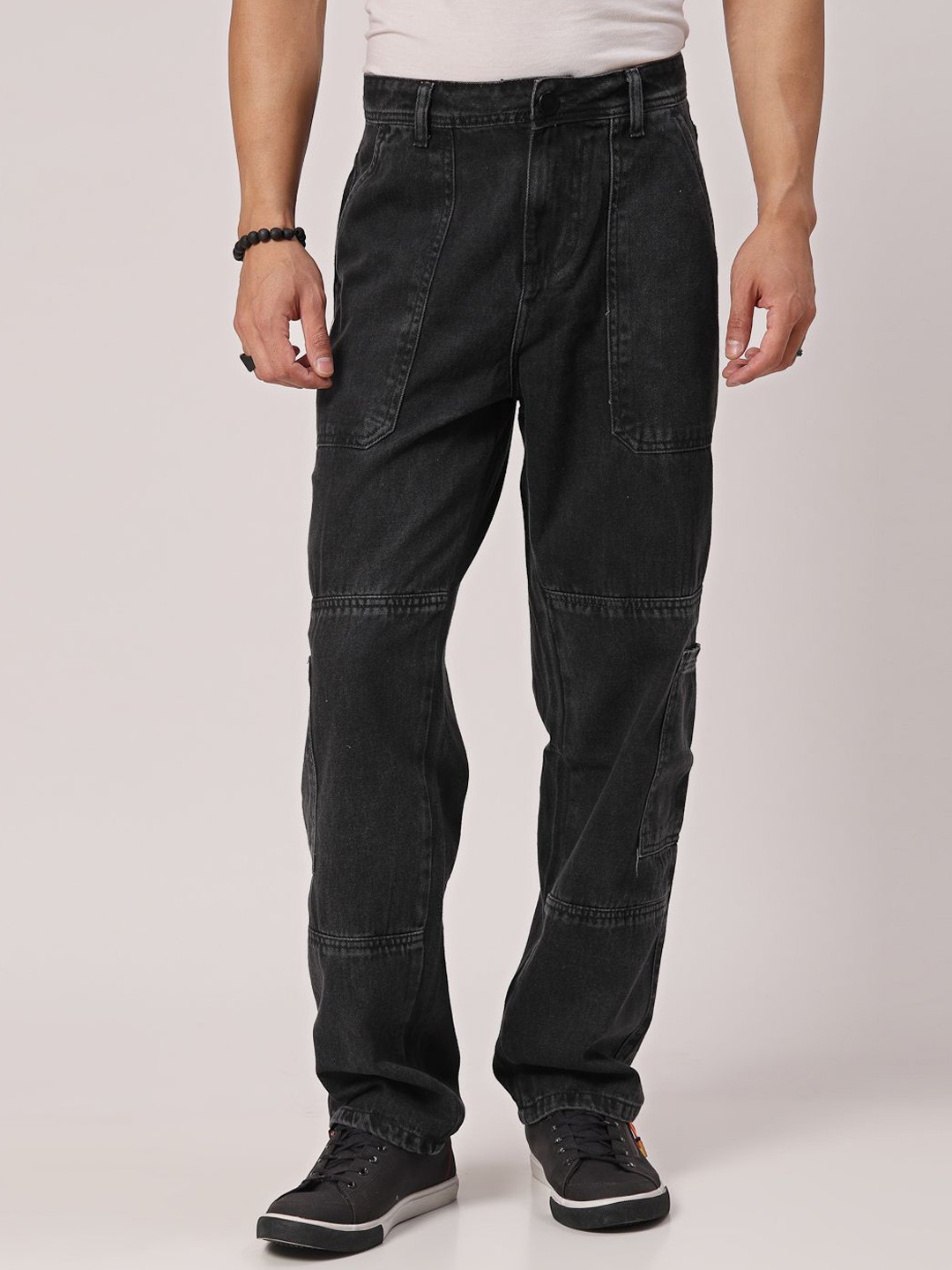 Style Quotient Men Loose Mid-Rise Relaxed Fit Denim Jeans