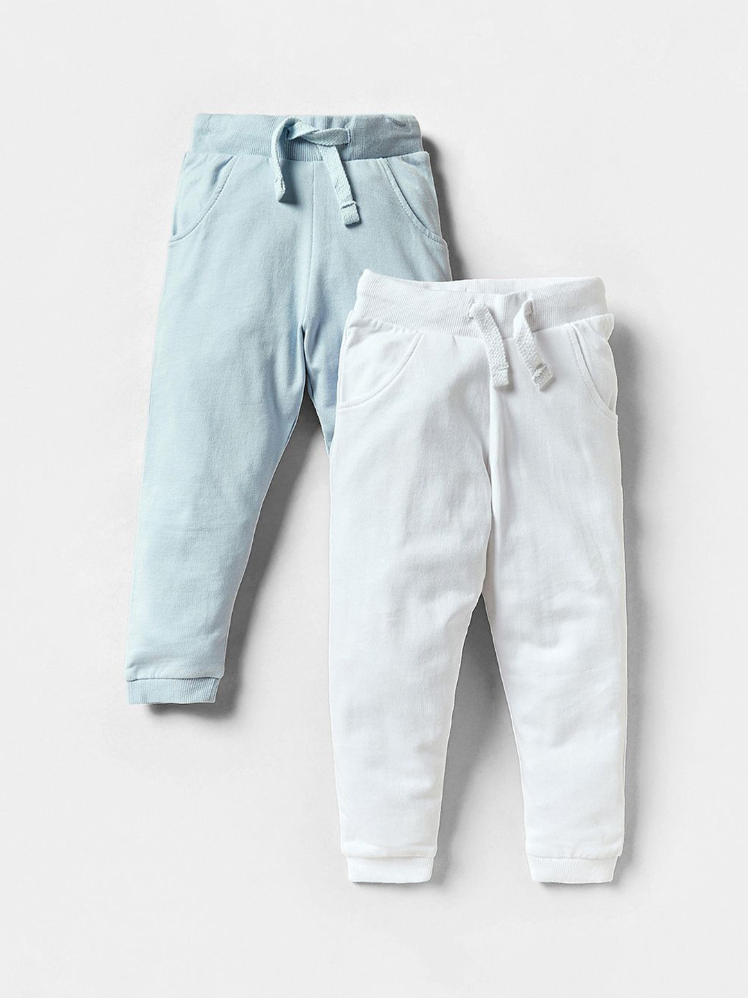 Juniors by Babyshop Boys Pack Of 2 Cotton Mid-Rise Joggers