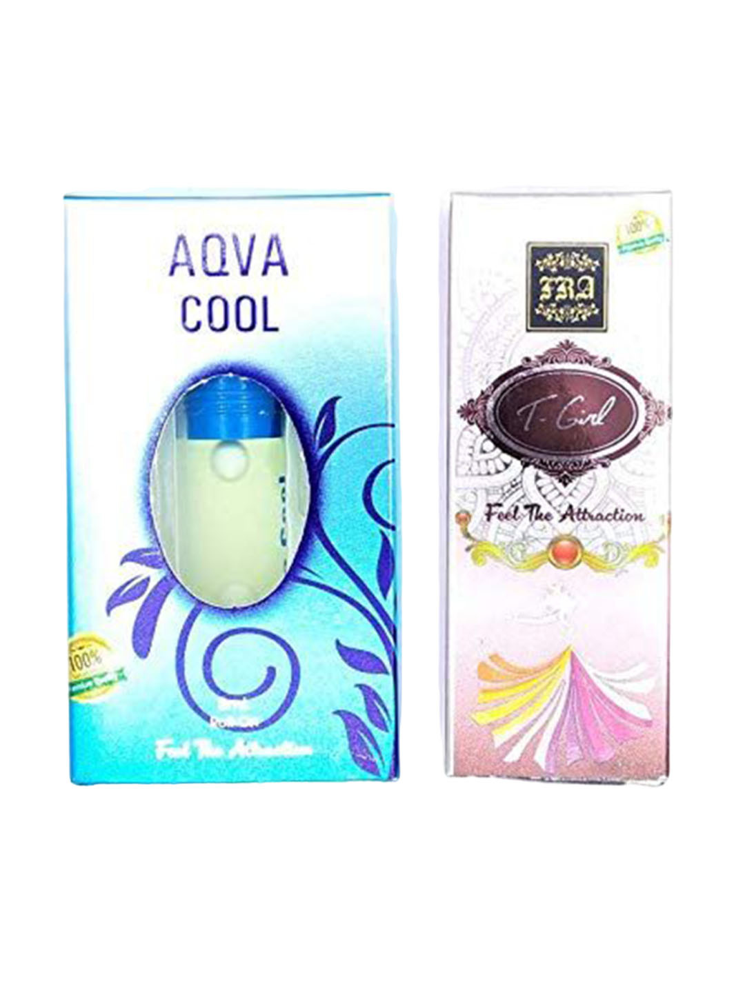 RAVIOUR LIFESTYLE Set Of 2 Aqua Cool & T Girl Roll On Attar - 8ml Each