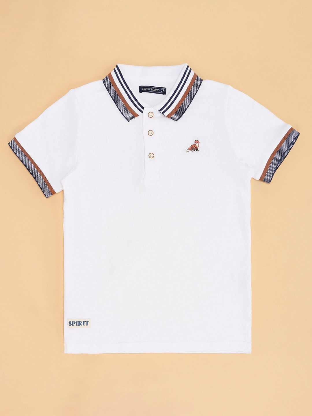 Pantaloons Junior Boys Solid Round Neck Cotton T-shirt