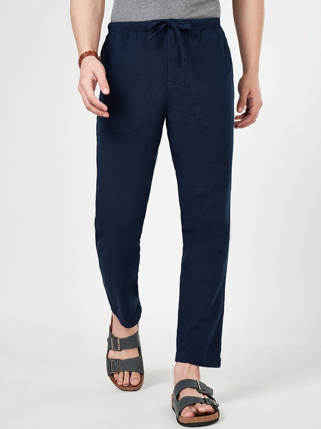 7 Alt by Pantaloons Men Chinos Cotton Trousers