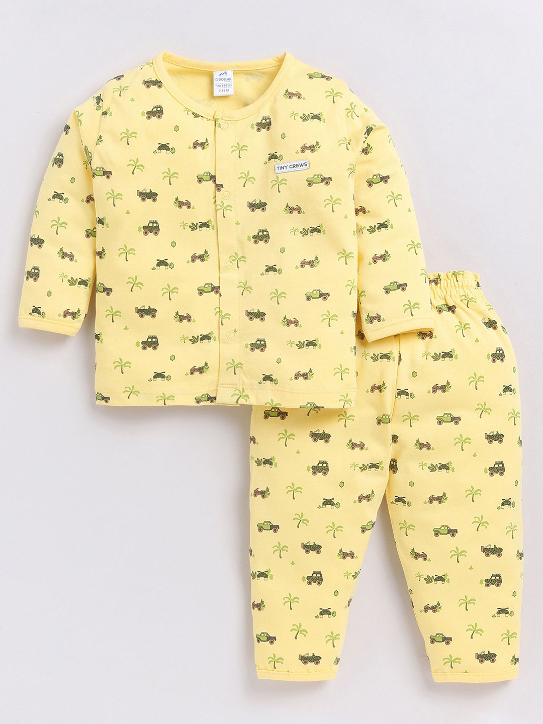 Dollar Kid Super Soft Printed Long Sleeves Night Suit With Trouser