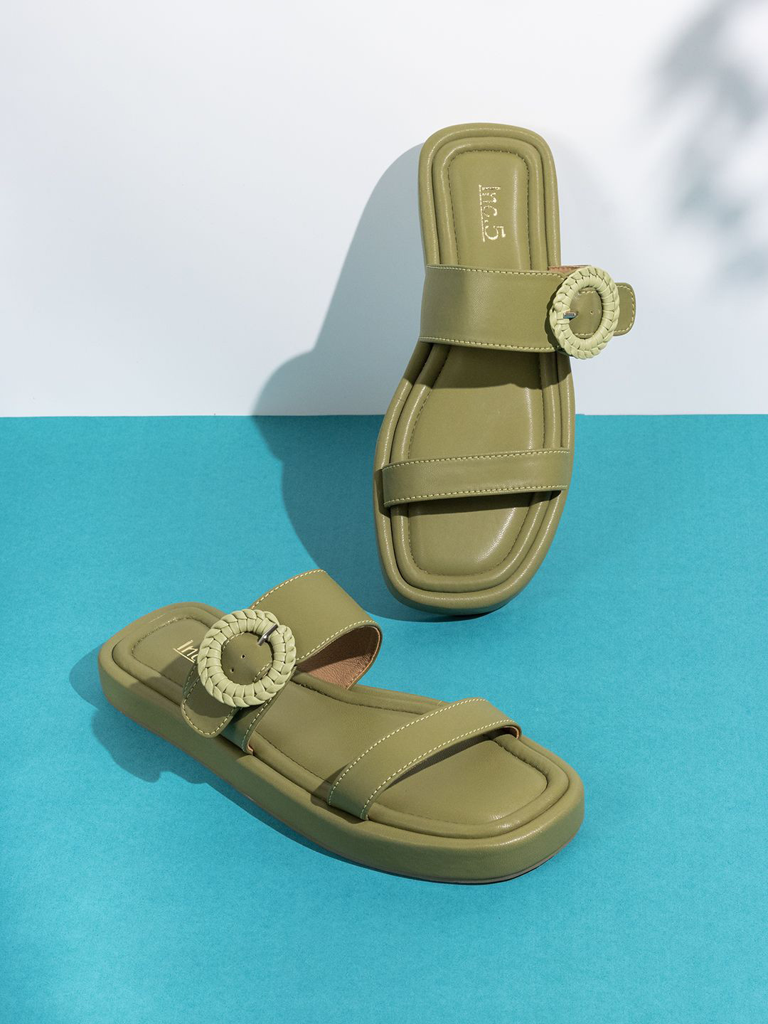 Inc 5 Women Open Toe Mid-Top Casual Slip-On Flats