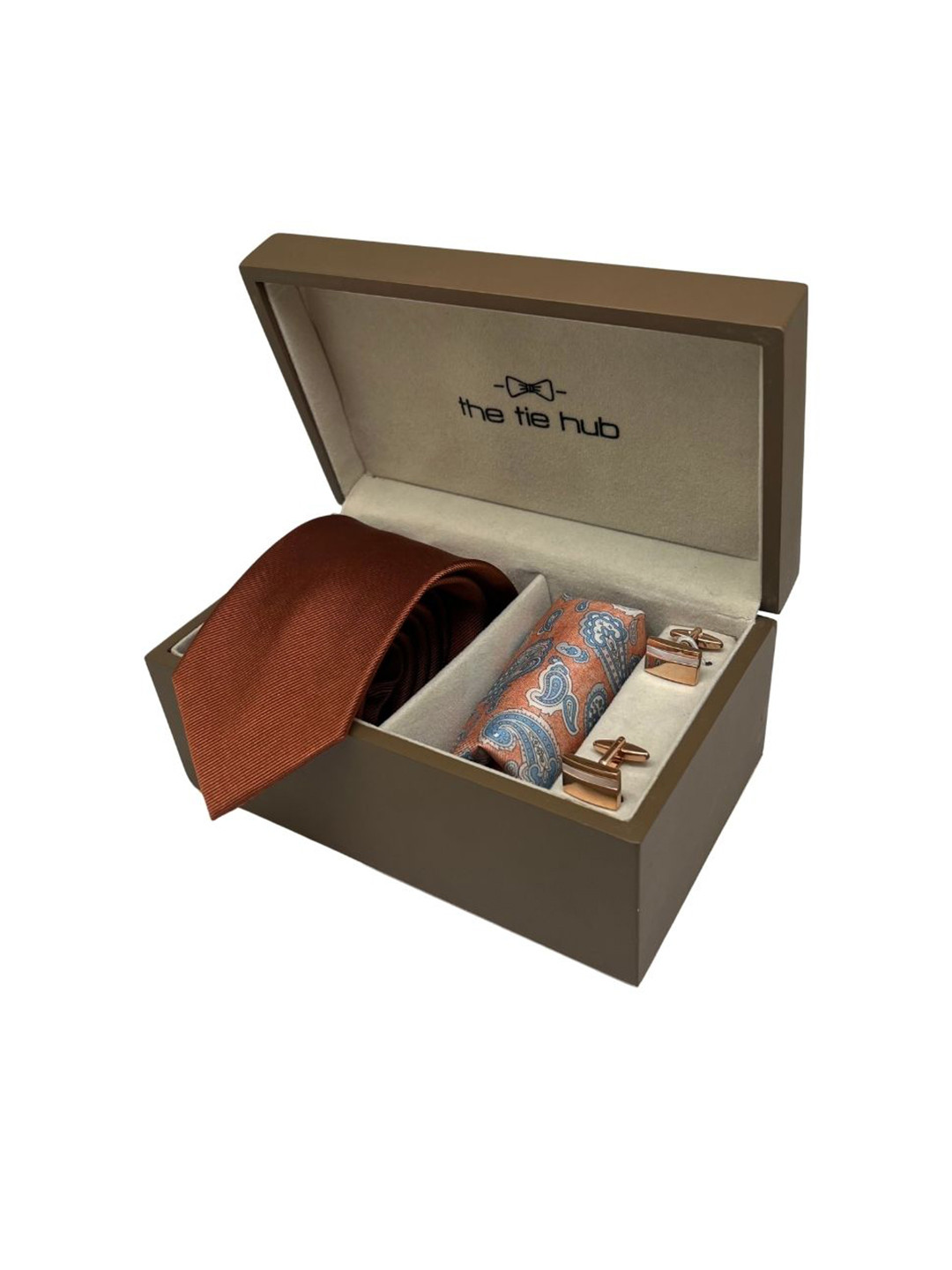 The Tie Hub Men QC Completed Accessory Gift Set of