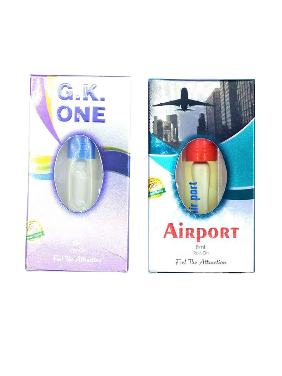 RAVIOUR LIFESTYLE Feel The Attraction Set Of 2 Airport & G.K One Attar - 8 ml Each