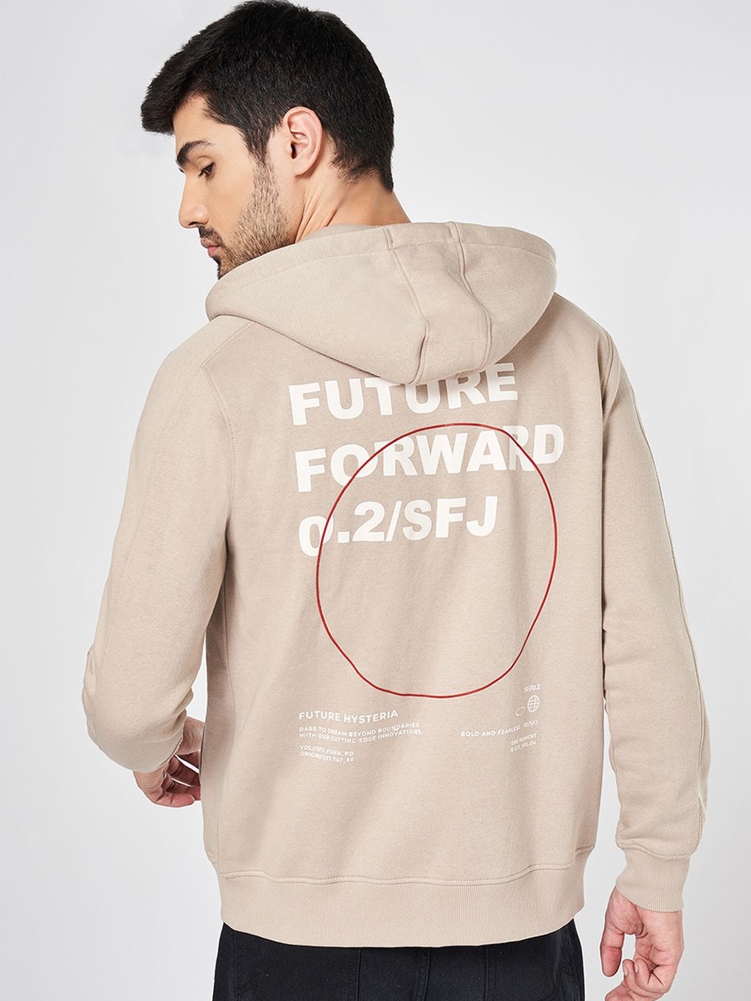 SF JEANS by Pantaloons Men Cotton Typography Printed Casual Sweatshirt