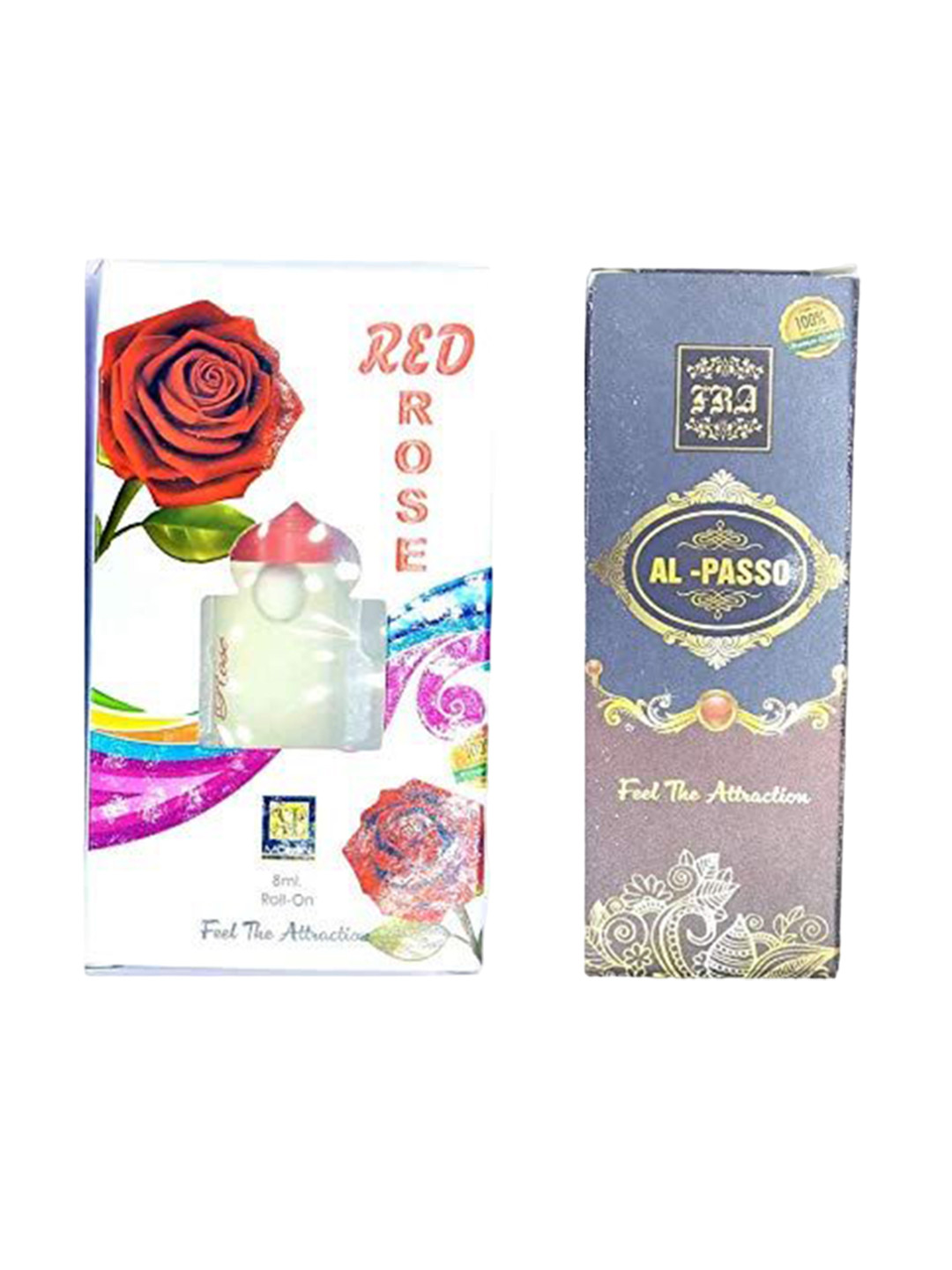 RAVIOUR LIFESTYLE Set Of 2 Al Passo & Red Rose Roll On Attar - 8 ml Each
