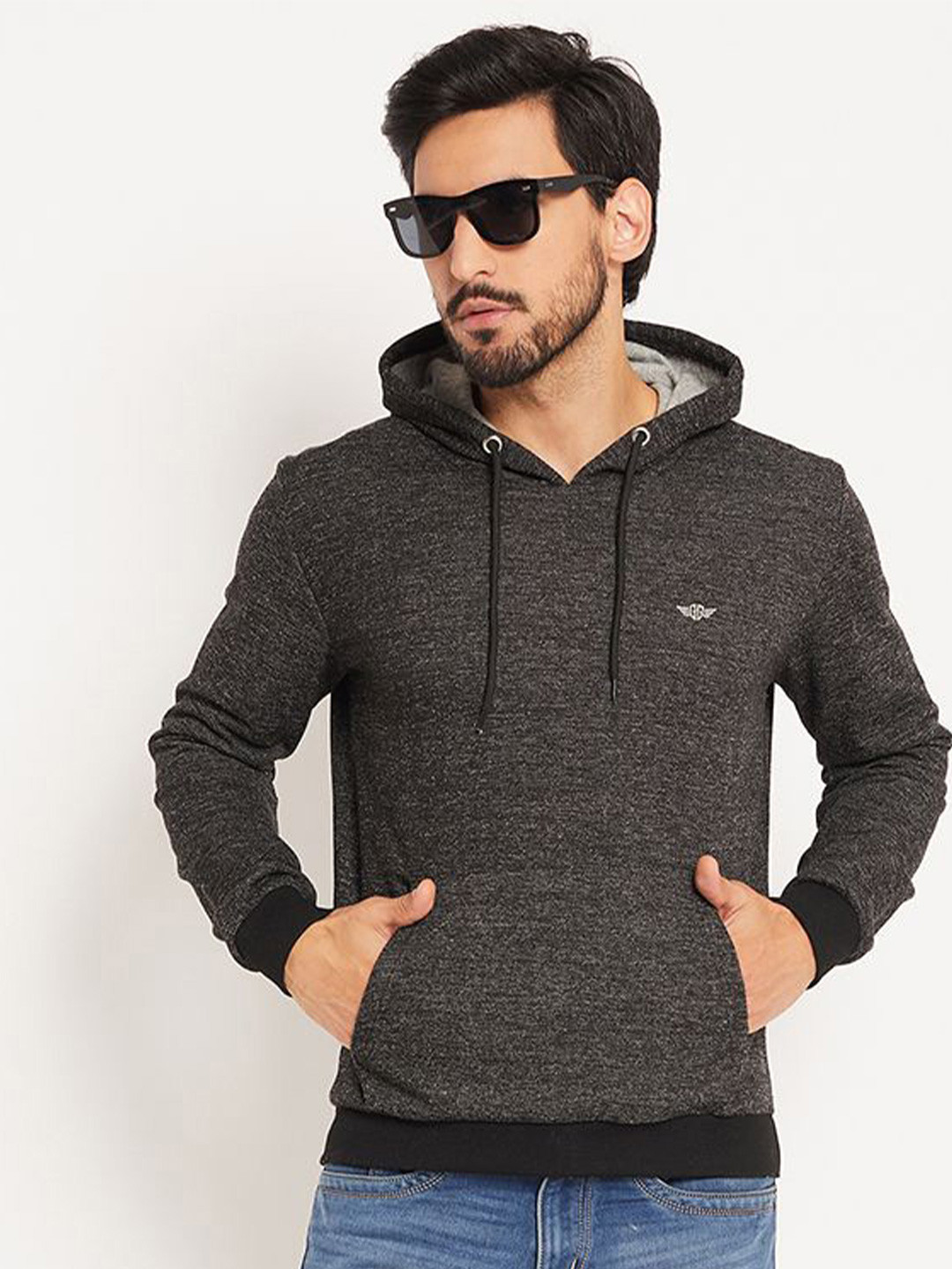 GET GOLF Men Hooded Neck Pullover Sweatshirt