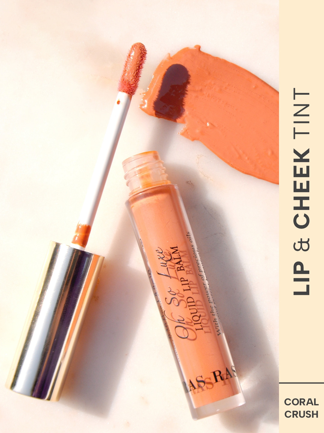 RAS LUXURY OILS Oh-So-Luxe Tinted Liquid Lip Balm 3.2ml - Coral Crush