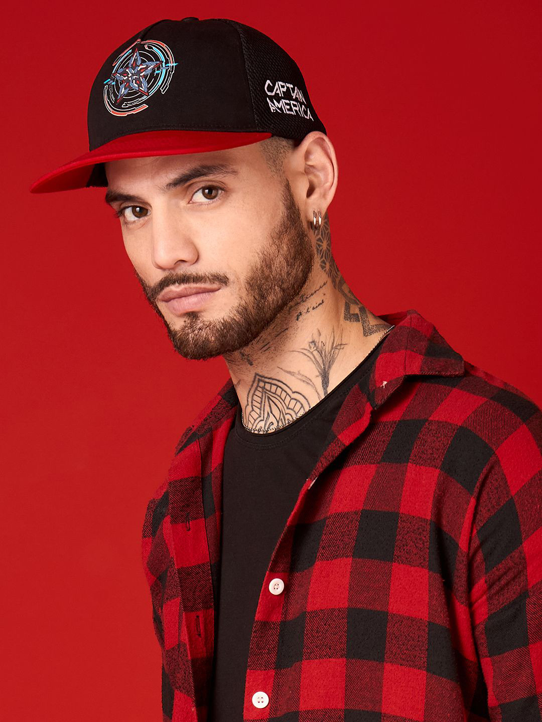 MARVEL STREET Men Captain America Printed Baseball Cap