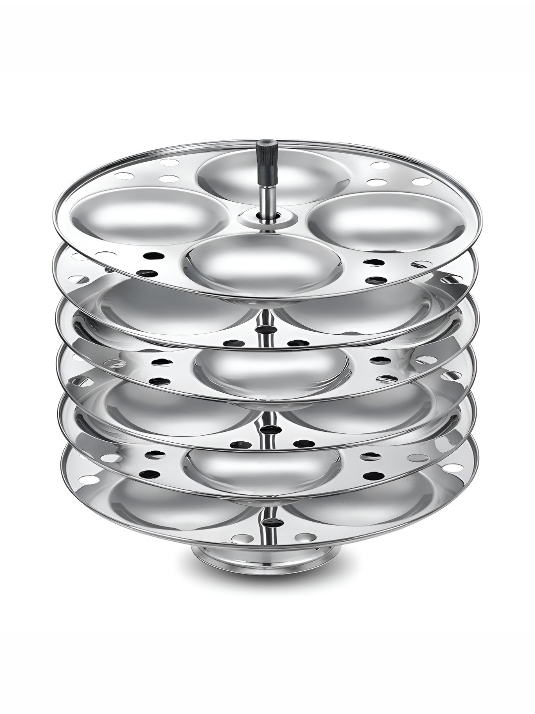 JUDGE By Prestige Silver-Toned Stainless Steel Easy to Clean Idli Maker