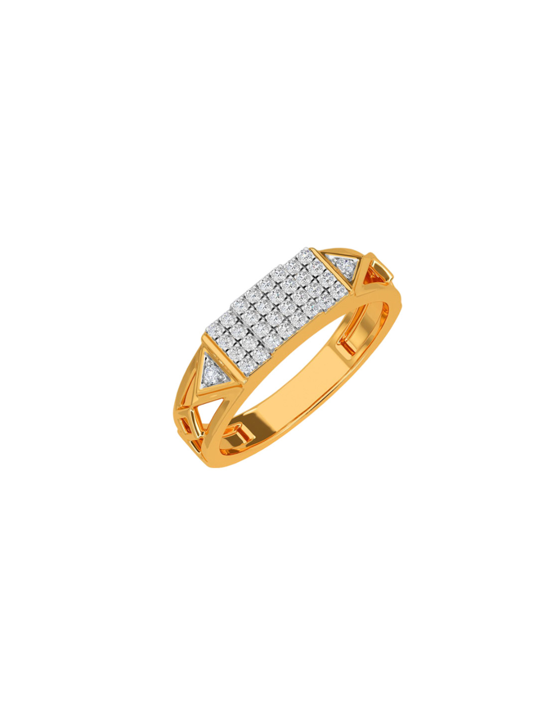 KISNA DIAMOND AND GOLD JEWELLERY 14KT Finger Ring Diamond 3.62 gm