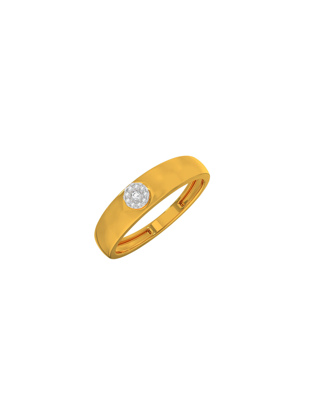 KISNA DIAMOND AND GOLD JEWELLERY 18KT Yellow Gold Diamond Ring - 2.4 gm