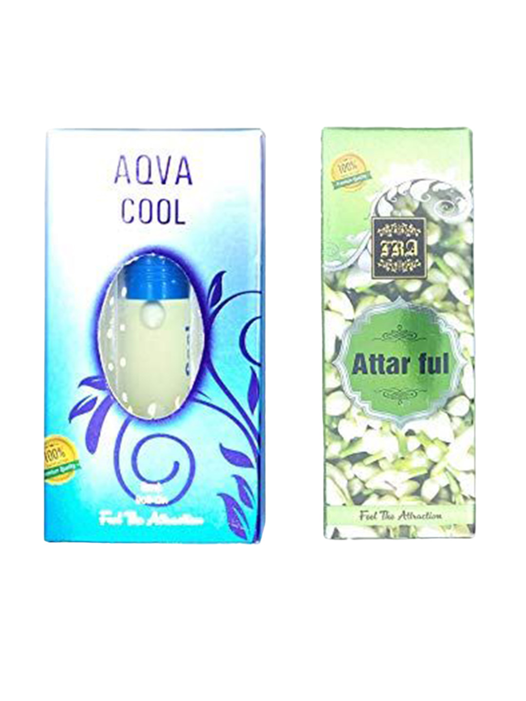 RAVIOUR LIFESTYLE Set Of 2 Attar Ful & Aqua Cool Attar - 8 ml Each