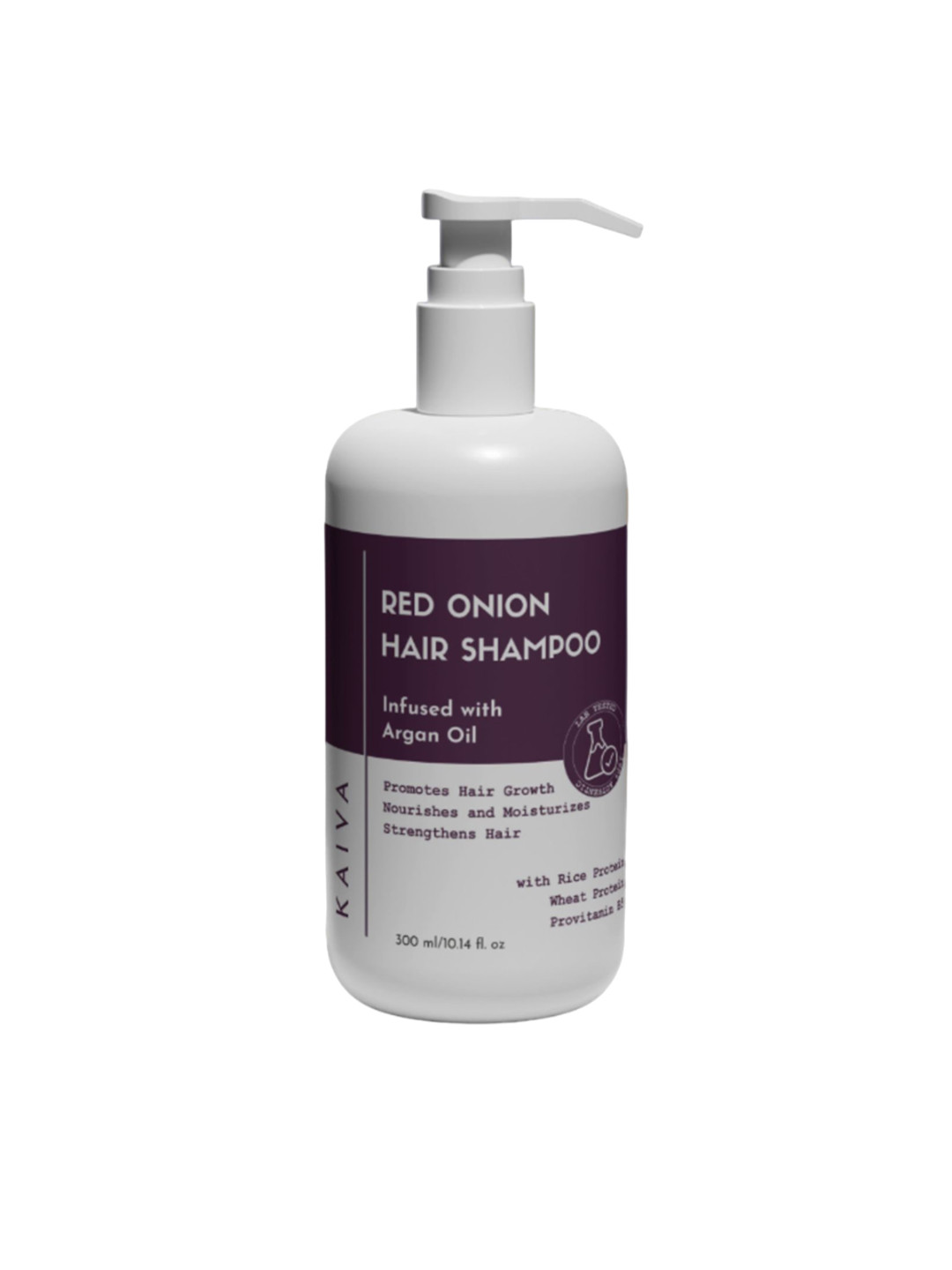 KAIVA Red Onion Hair Shampoo with Argan Oil & Rice Protein - 300 ml