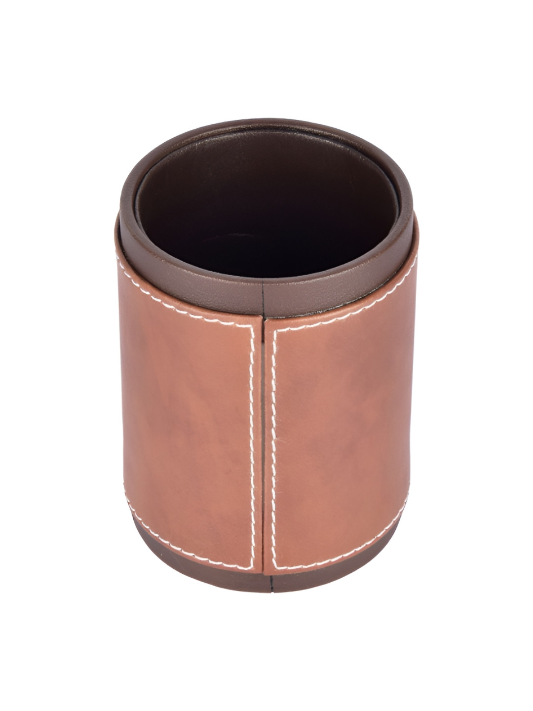 Premsons Orange Colored & Brown Pen Holder Organiser