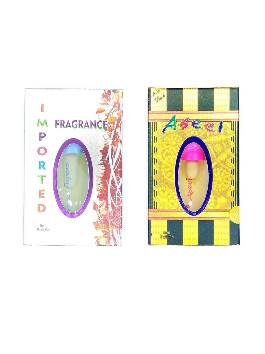 RAVIOUR LIFESTYLE Set of Aseel & Imported Floral Alcohol-Free Attar Roll-On - 8 ml each