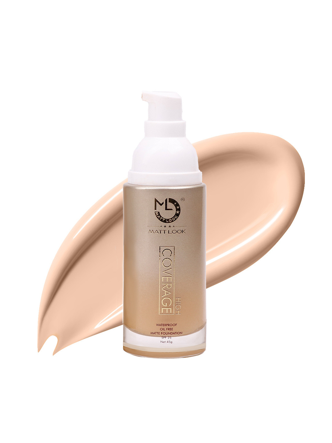 MATTLOOK High Coverage SPF 25 Oil Free Matte Foundation 45g - Vanilla 06