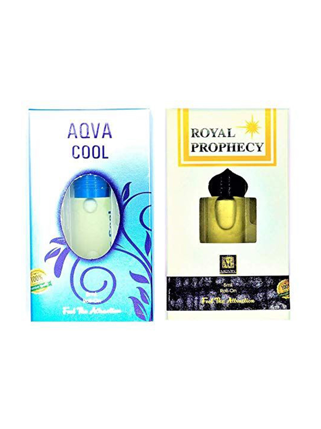 RAVIOUR LIFESTYLE Set Of 2 Aqua Cool & Royal Prophecy Attar - 8ml Each