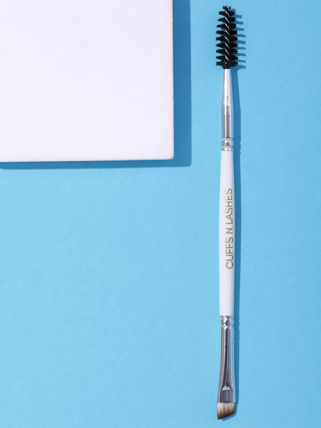 CUFFS N LASHES Double Duty Fine Angled Brow Brush & Spoolie - DD07