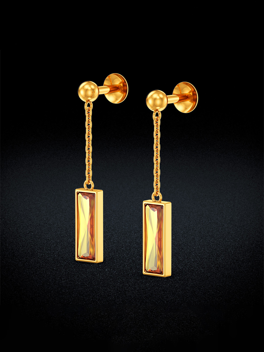 Joyalukkas Women 22KT Yellow Gold Earrings 2.94Gm