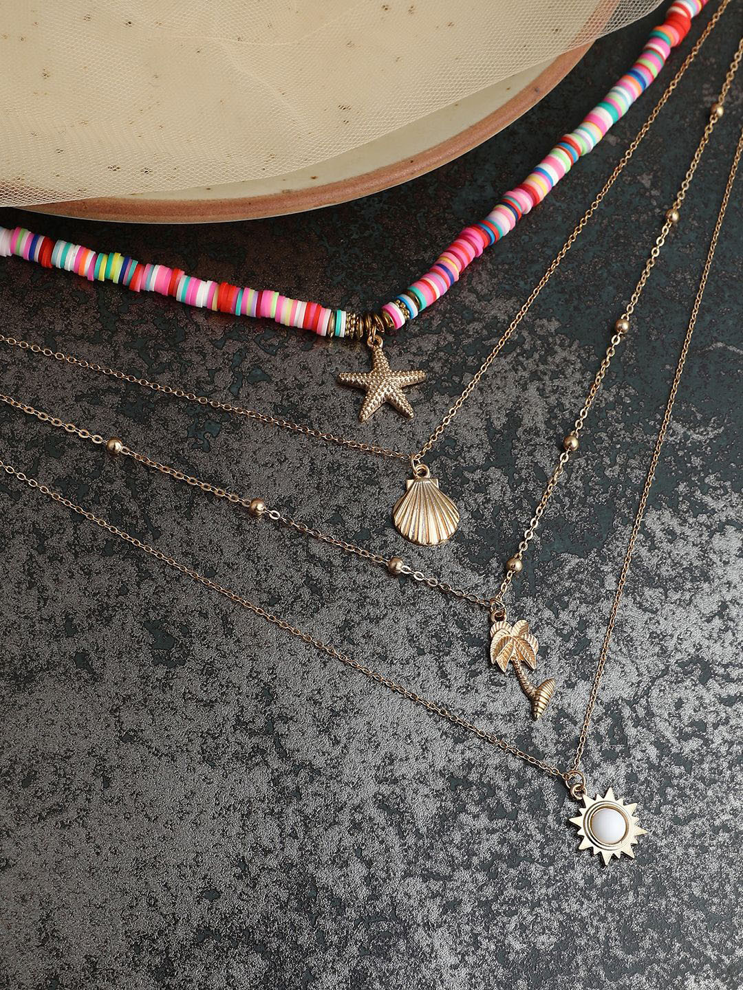 SOHI The Aruba Gold-Plated Necklace
