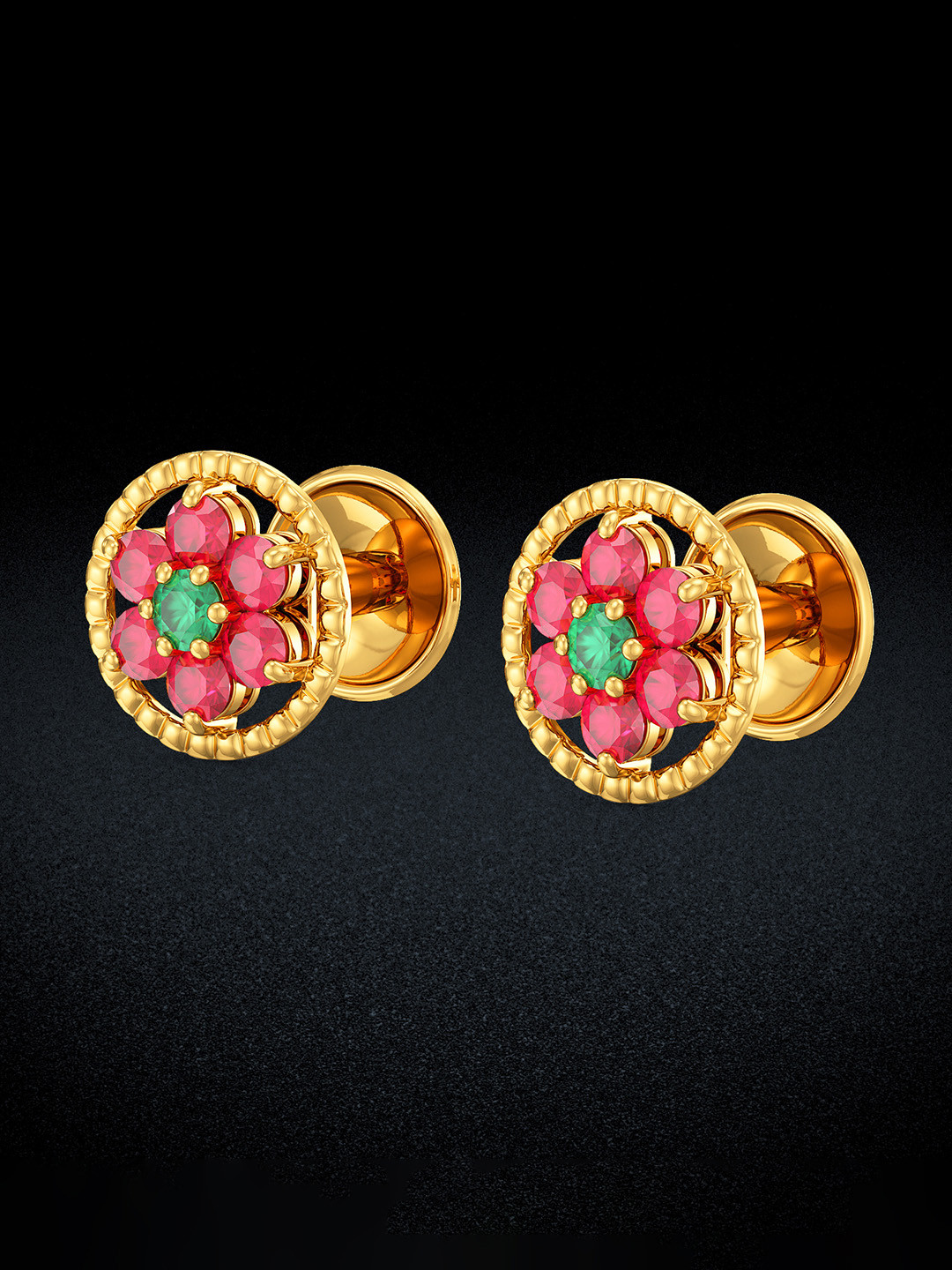 Joyalukkas 22KT Gold Earrings-2.5gm