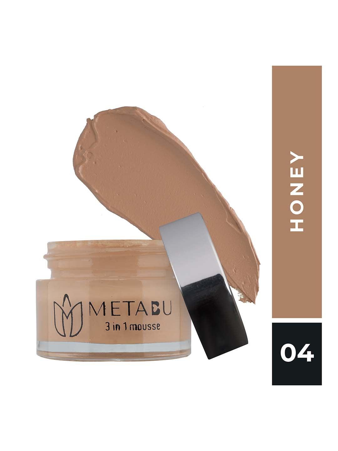 METABU 3-In-1 Long Lasting SPF25 Matte Mousse Foundation 15 ml - Honey 04