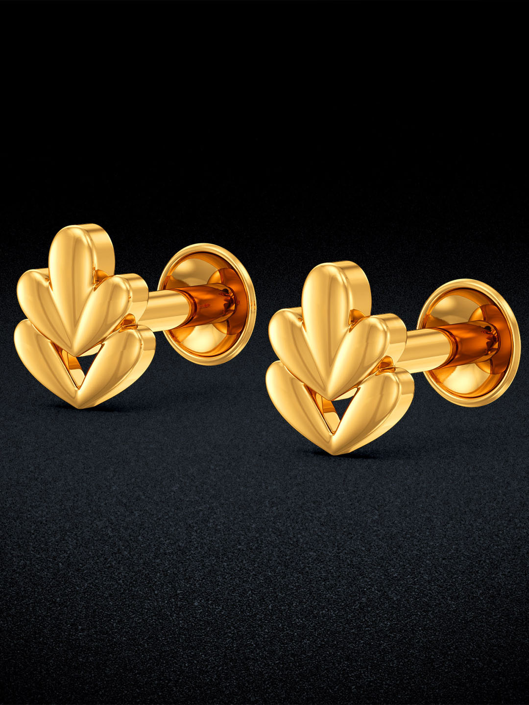 Joyalukkas Women 22KT Yellow Gold Earrings 0.946Gm