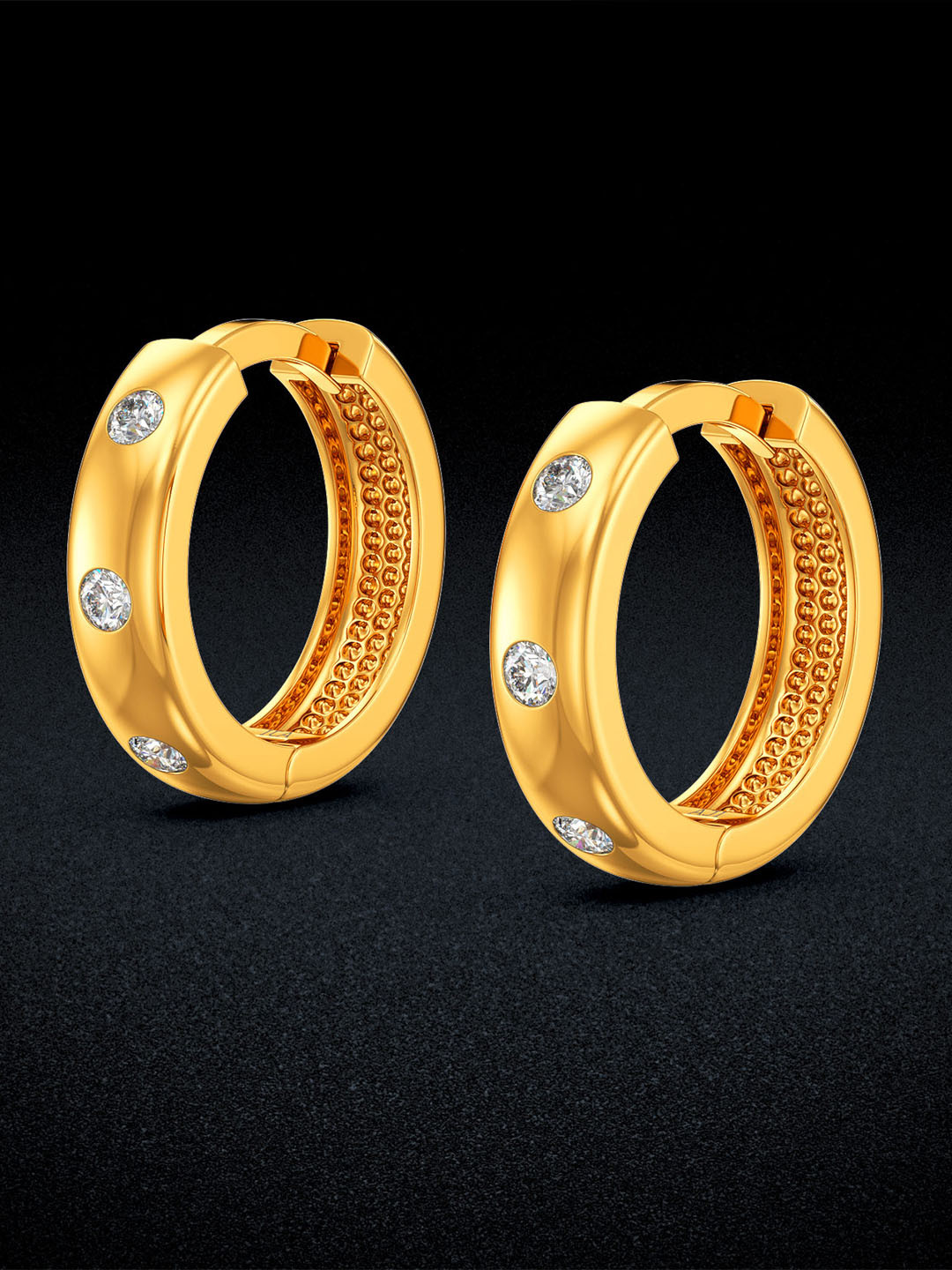 Joyalukkas Yellow Gold 22KT Earrings Gold - 2.26g
