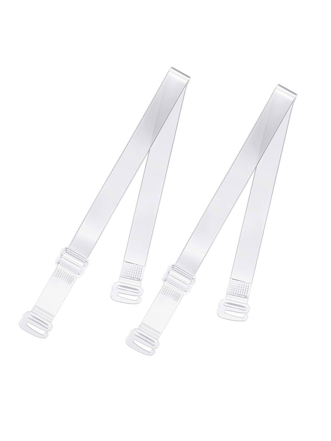 KRENOZ Women Set of 4 Transparent Plastic Straps and Extenders Lingerie accessories