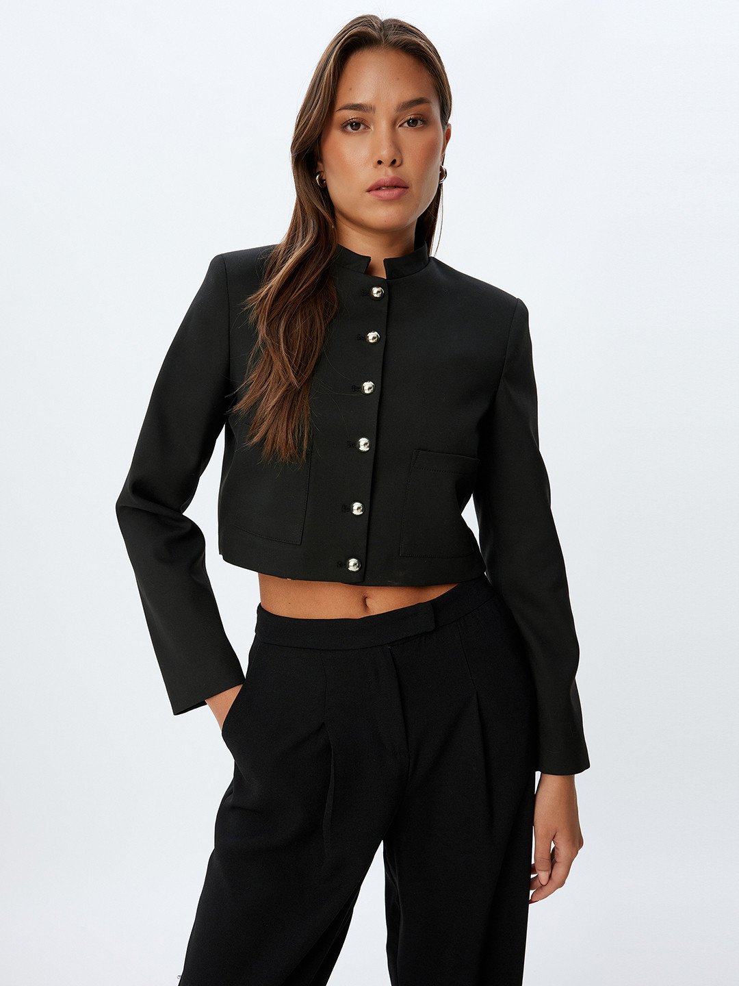 Koton Mandarin Collar Jacket