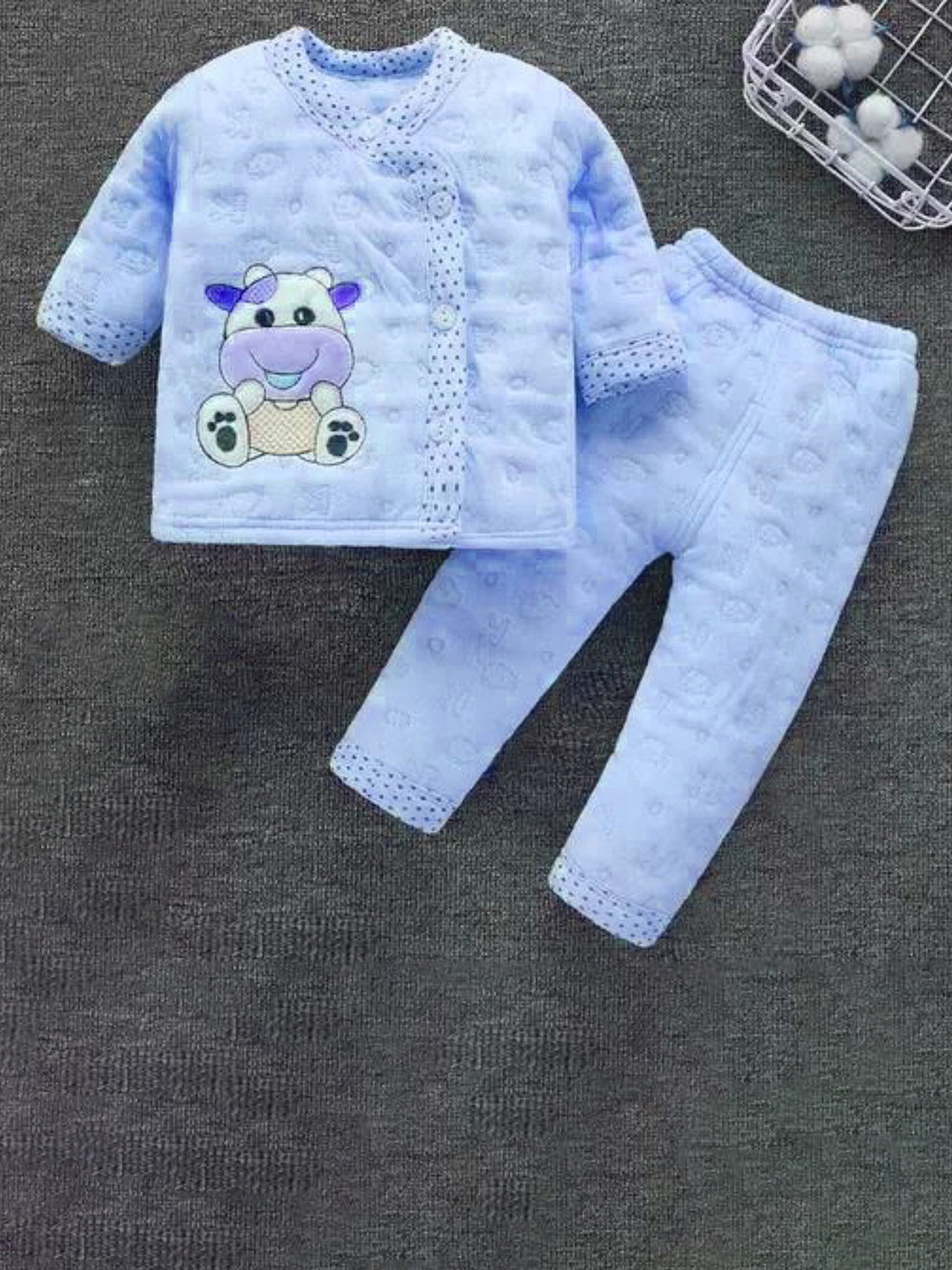 Fancy Walas Kids Printed Pure Cotton Clothing Set