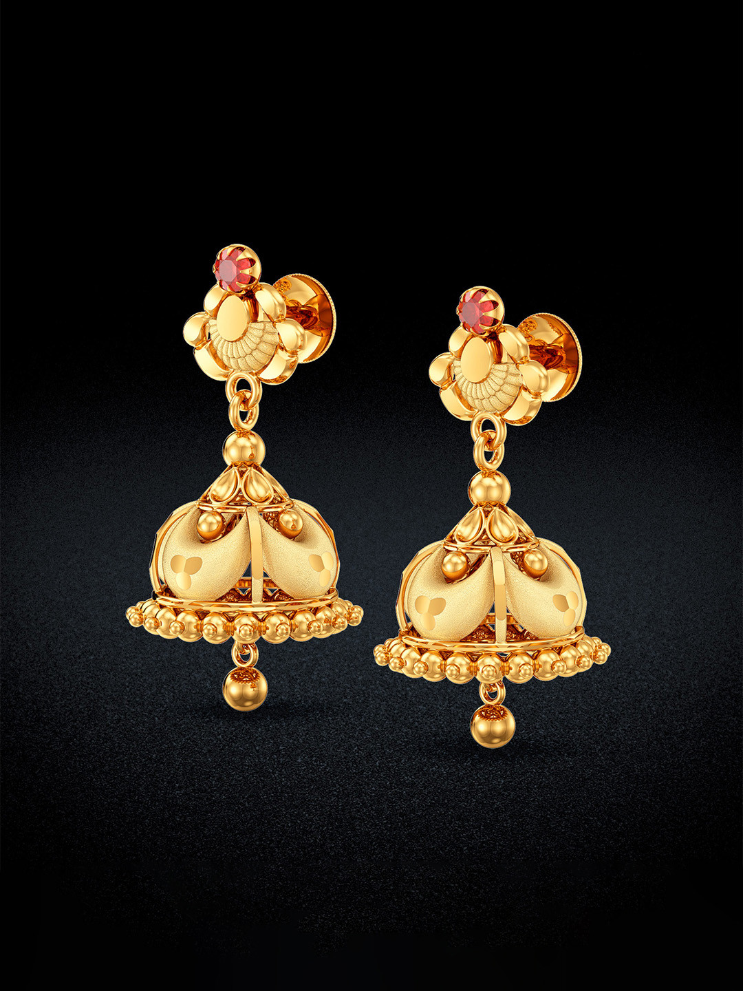 Joyalukkas Women 22KT Yellow Gold Earrings 4.105Gm