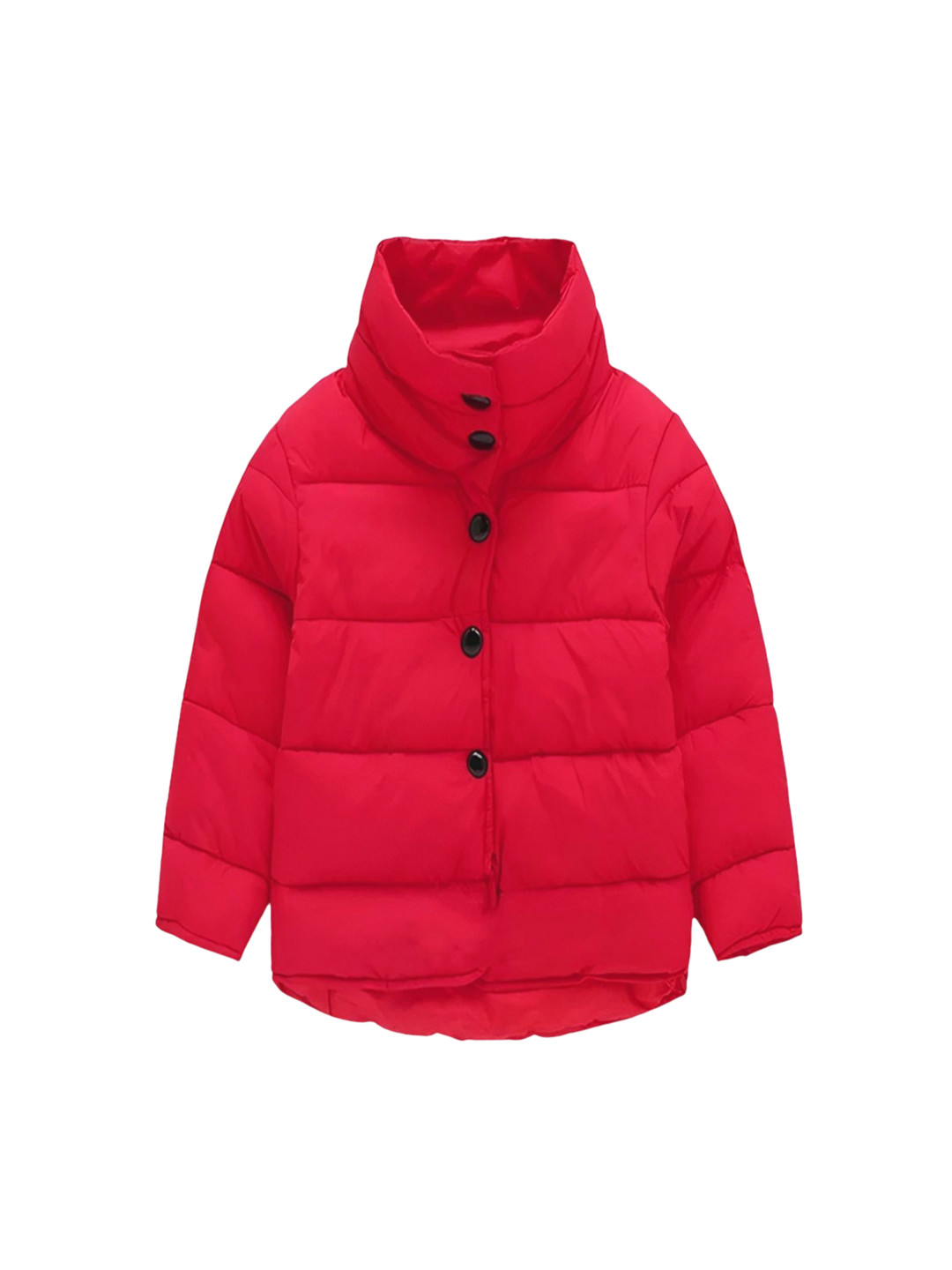 BAESD Unisex Kids Stand Collar Solid Casual Bomber Jacket