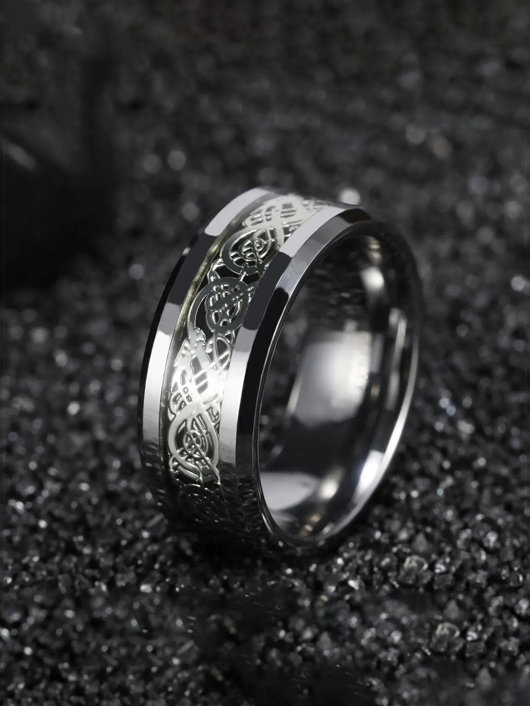 Heer Collection Platinum-Plated Thumb Finger Ring