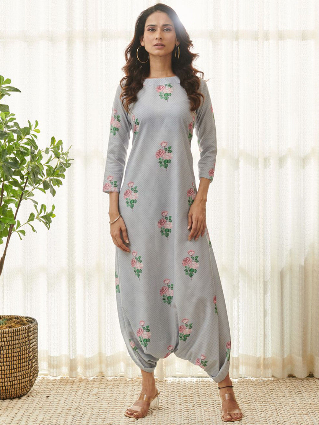 Pasha Printed Basic Jumpsuit