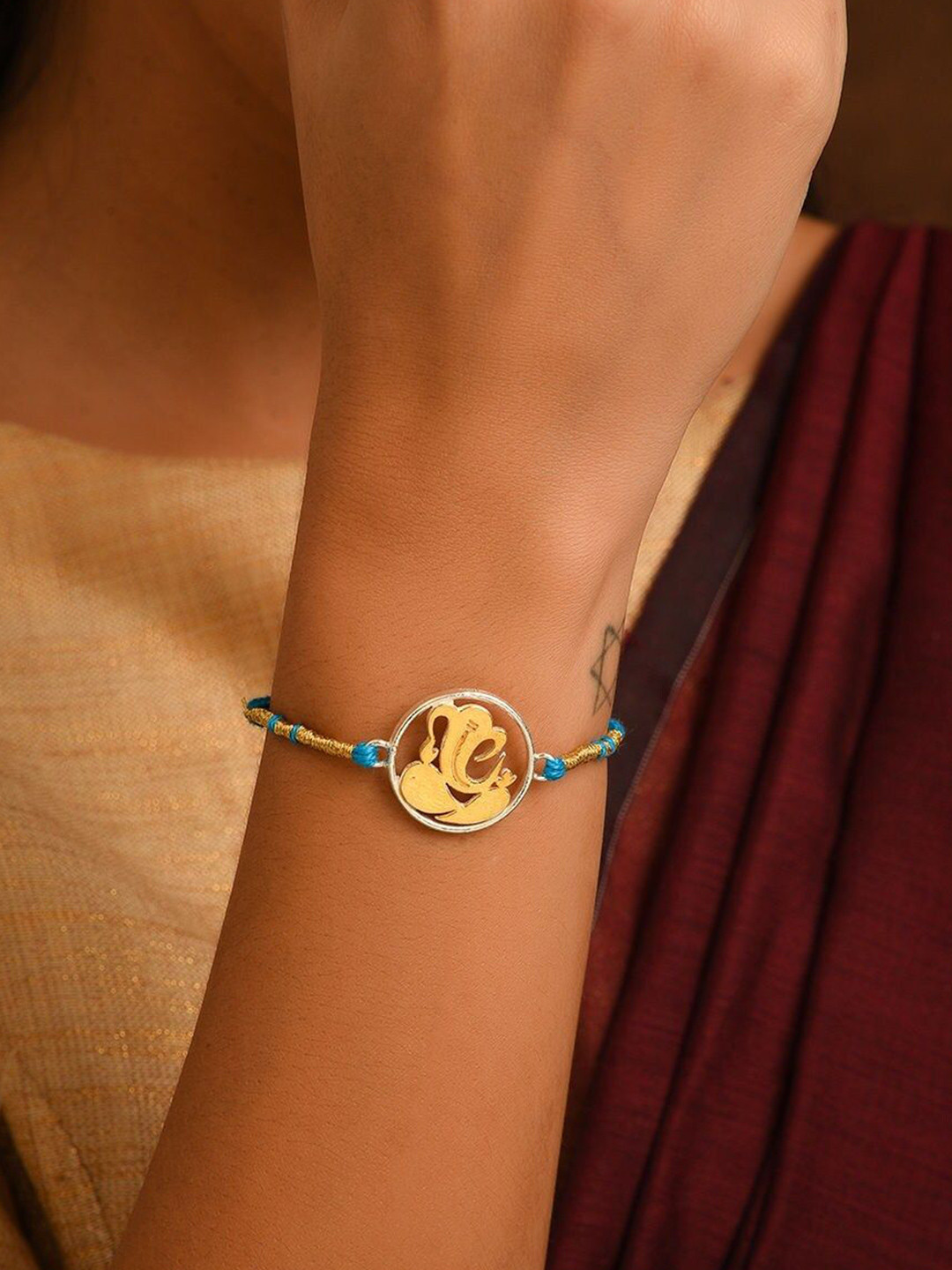 JAYPORE Silver Thread Rakhi