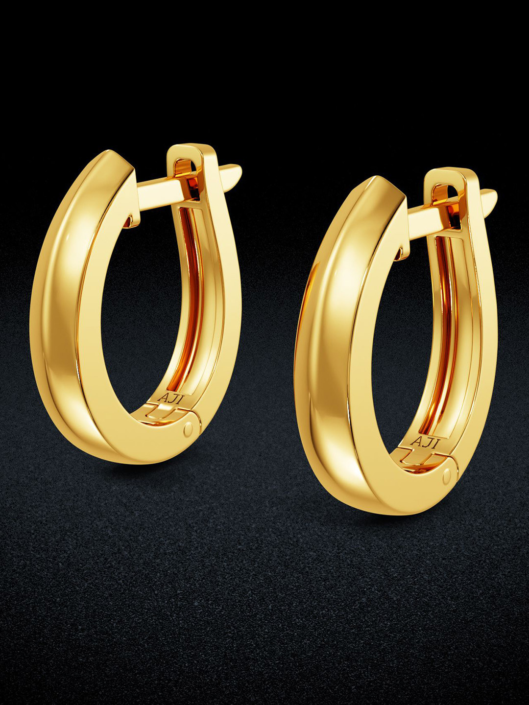 Joyalukkas Women 22KT Yellow Gold Round Earrings 2.54 Gm