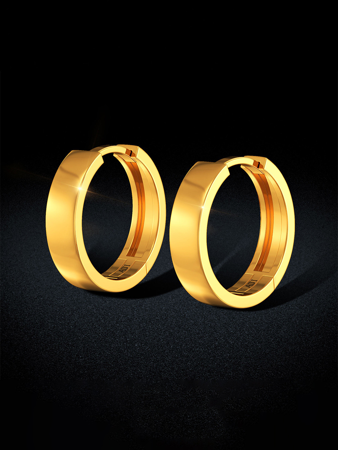 Joyalukkas Women Gold Plated Round Earrings