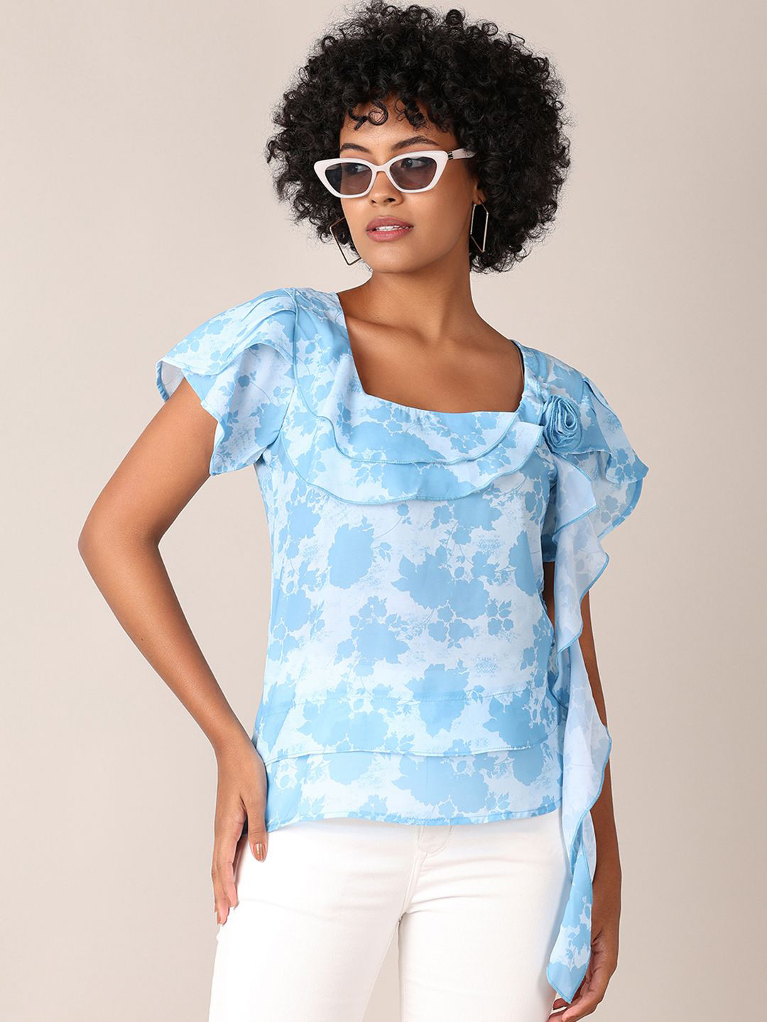 V-Mart Print Top